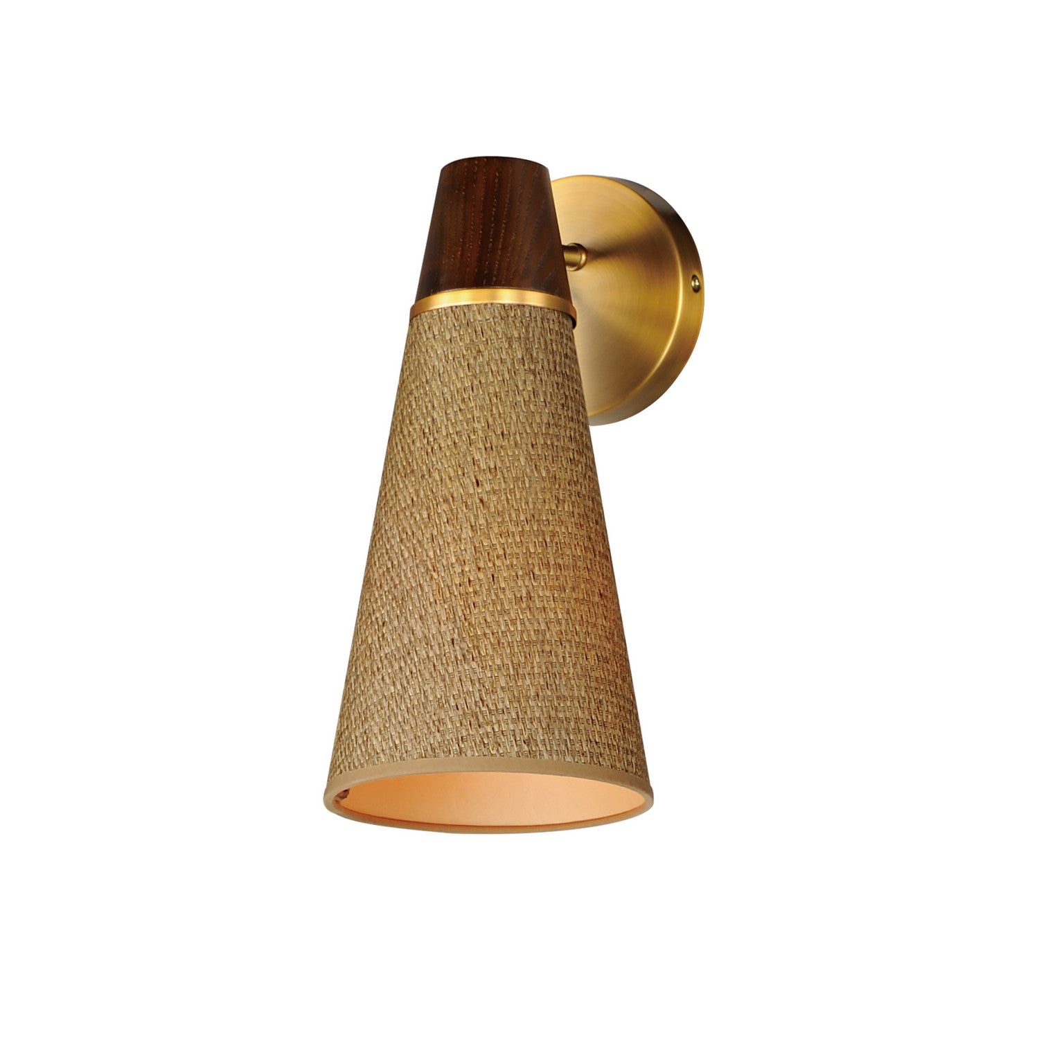 Maxim - 14480GCNAB - One Light Wall Sconce - Sumatra - Natural Aged Brass