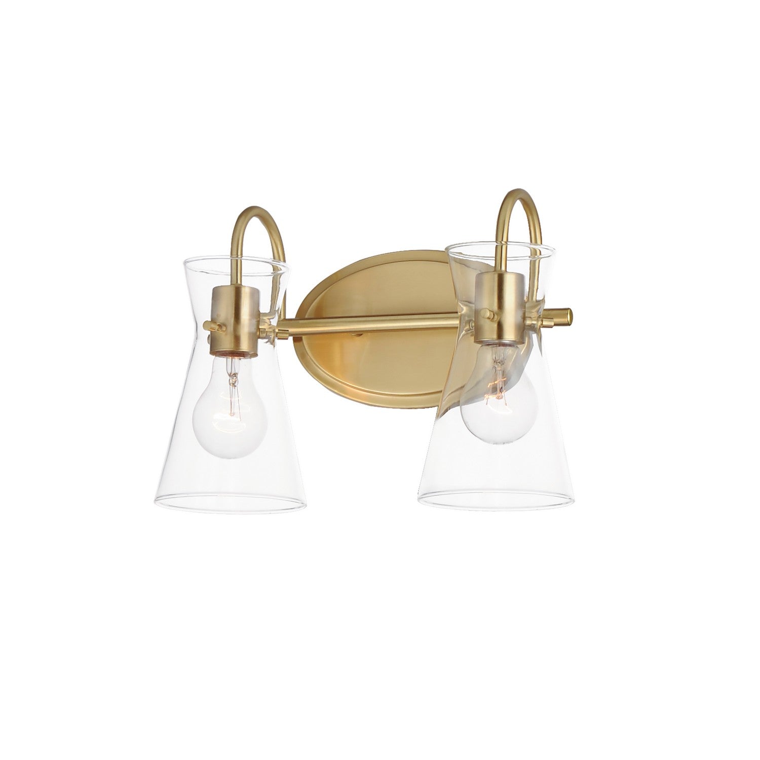 Maxim - 12482CLNAB - Two Light Bath Vanity - Ava - Natural Aged Brass
