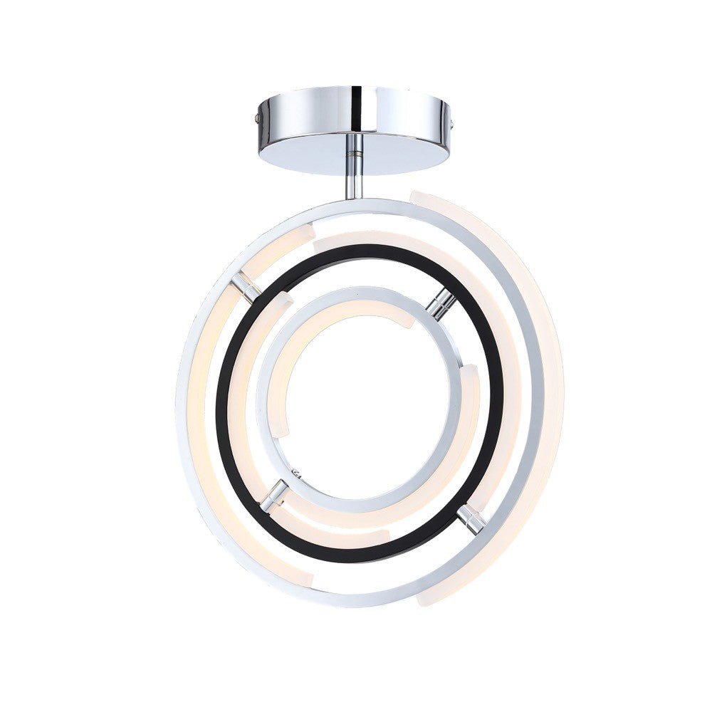 Artcraft Canada - AC6745PN - LED Semi Flush Mount - Trilogy - Polished Nickel