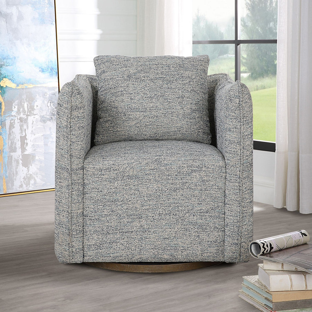 Uttermost - 23820 - Chair - Corben - Weathered Gray Stain