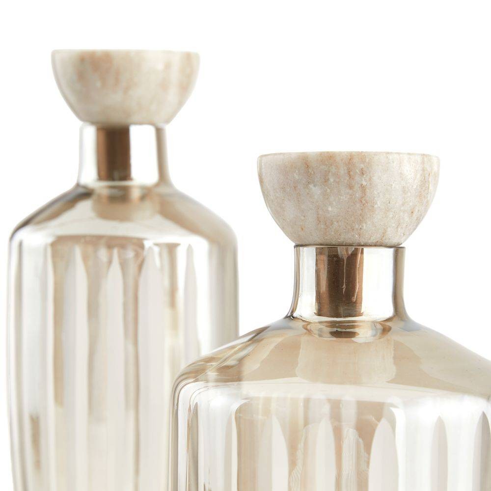 Arteriors - ARI11 - Decanters, Set of 2 - Arielle - Smoke Luster