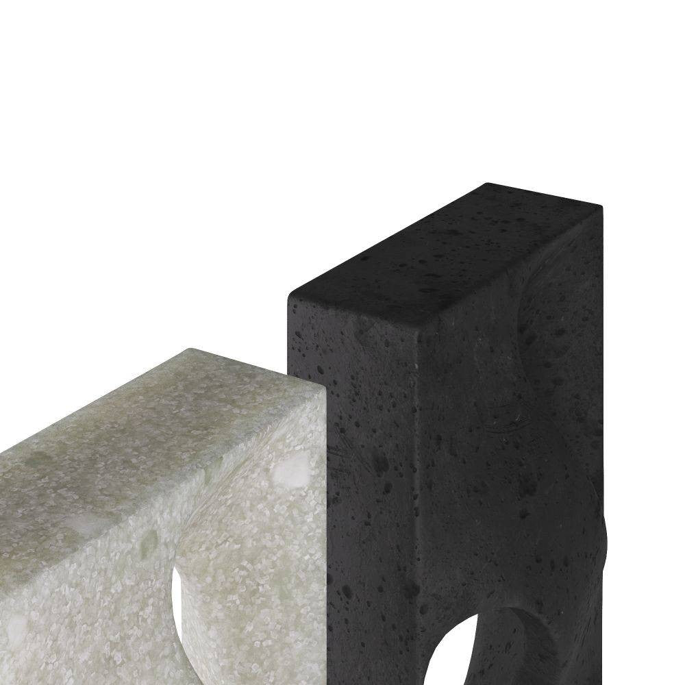 Arteriors - ASC10 - Bookends, Set of 2 - Bondi - Charcoal