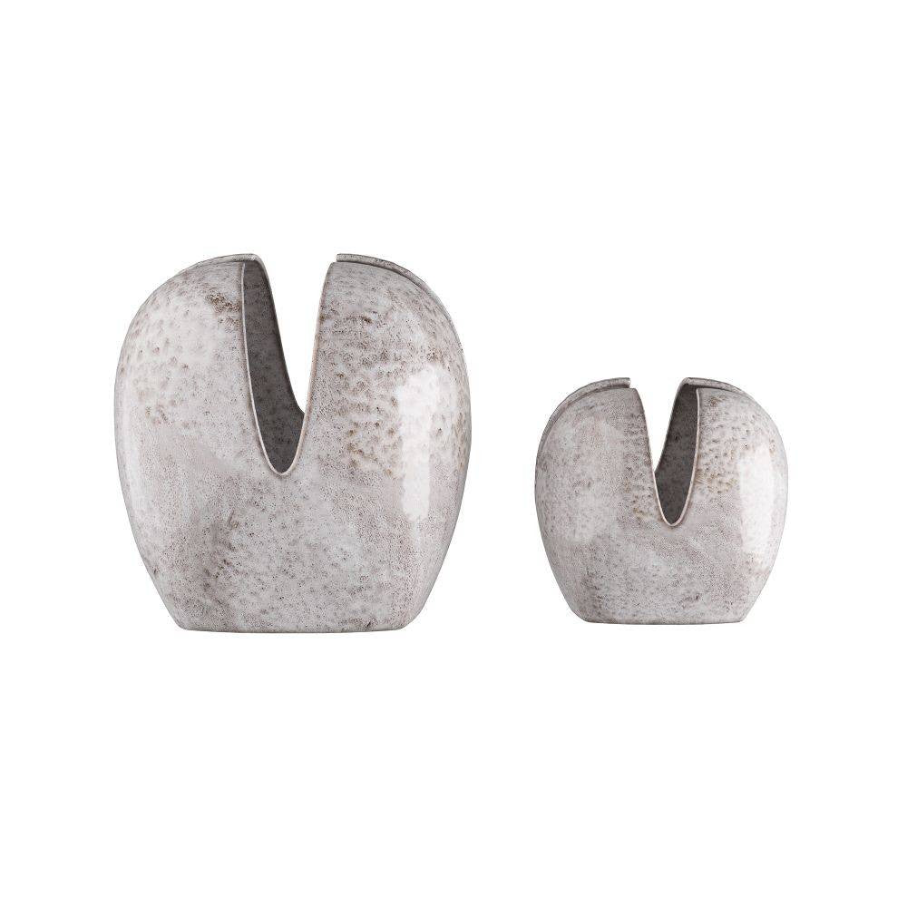 Arteriors - AVE03 - Vases, lot de 2 - Amal - Gris Port