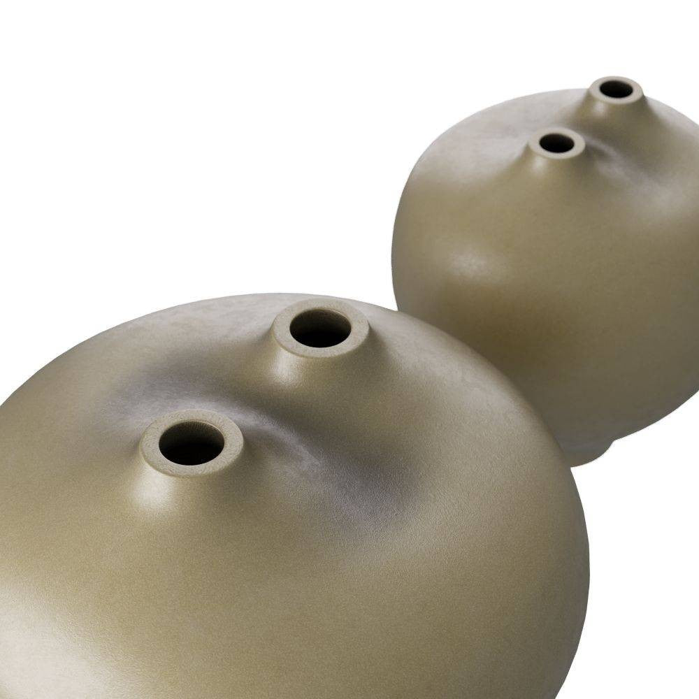 Arteriors - AVE04 - Sculptures, lot de 2 - Yelis - Olive