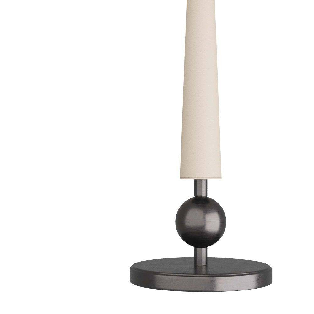 Arteriors - FAI03 - Table basse - Valari - Marbre noir/Cuir ivoire/Bronze