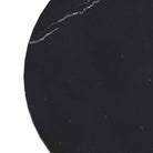 Arteriors - FAI03 - Table basse - Valari - Marbre noir/Cuir ivoire/Bronze