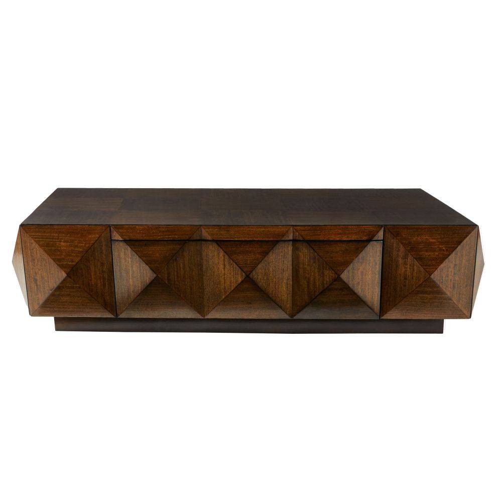 Arteriors - FCS01 - Table basse - Umbra - Placage eucalyptus bringé/Chêne ébène