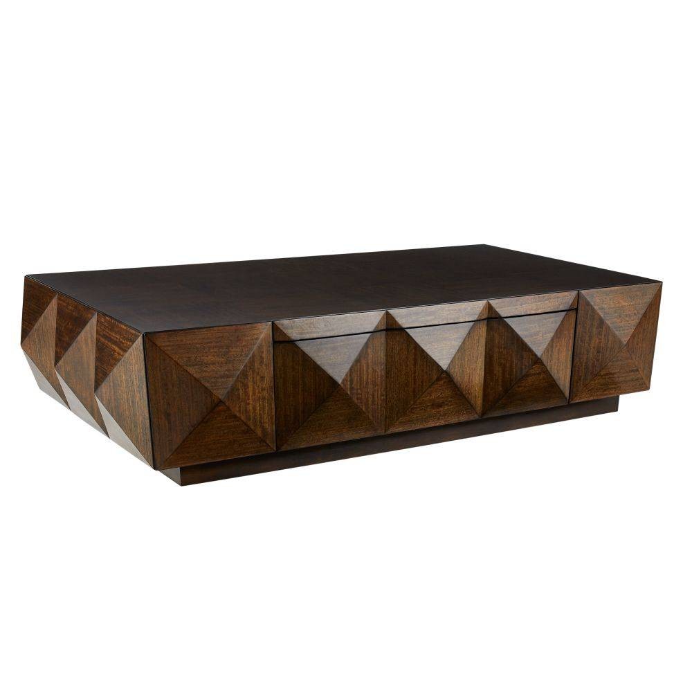 Arteriors - FCS01 - Table basse - Umbra - Placage eucalyptus bringé/Chêne ébène