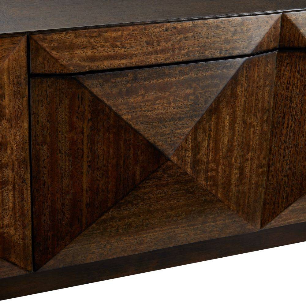 Arteriors - FCS01 - Table basse - Umbra - Placage eucalyptus bringé/Chêne ébène