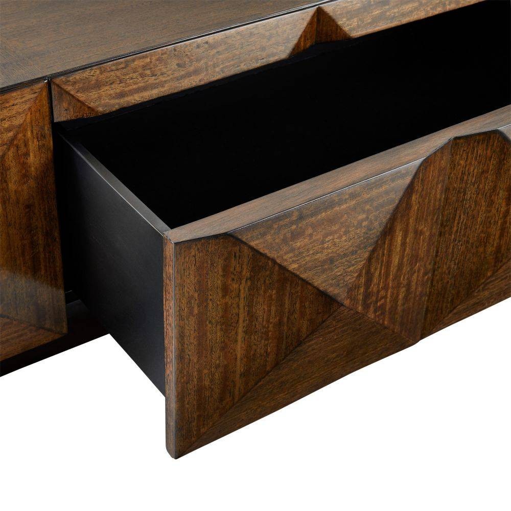 Arteriors - FCS01 - Table basse - Umbra - Placage eucalyptus bringé/Chêne ébène