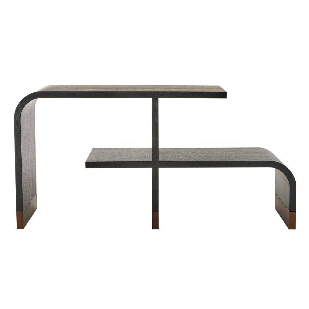 Arteriors - FGS01 - Étagère - Wyngate - Placage chêne ébène/Laiton antique