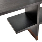 Arteriors - FGS01 - Etagere - Wyngate - Ebony Oak Veneer/Antique Brass
