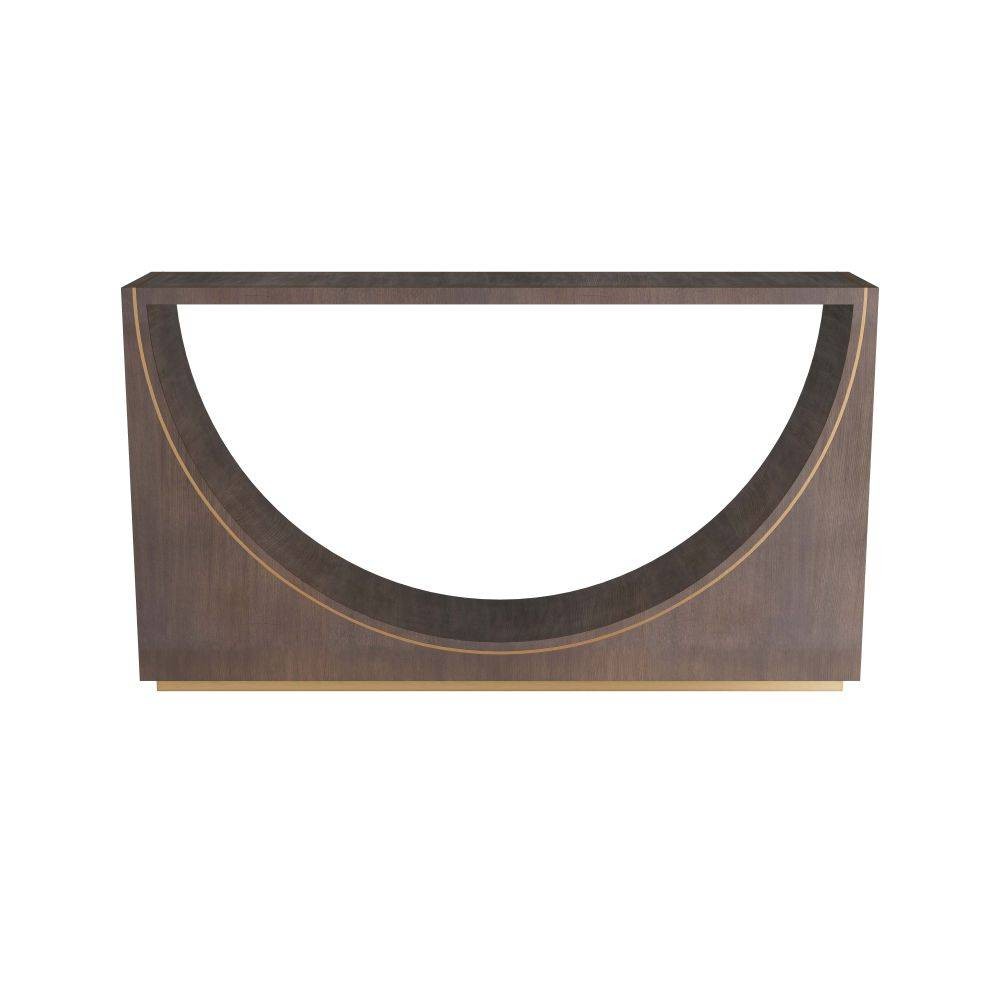 Arteriors - FLS01 - Console - Tatton - Umber Oak Veneer/Antique Brass