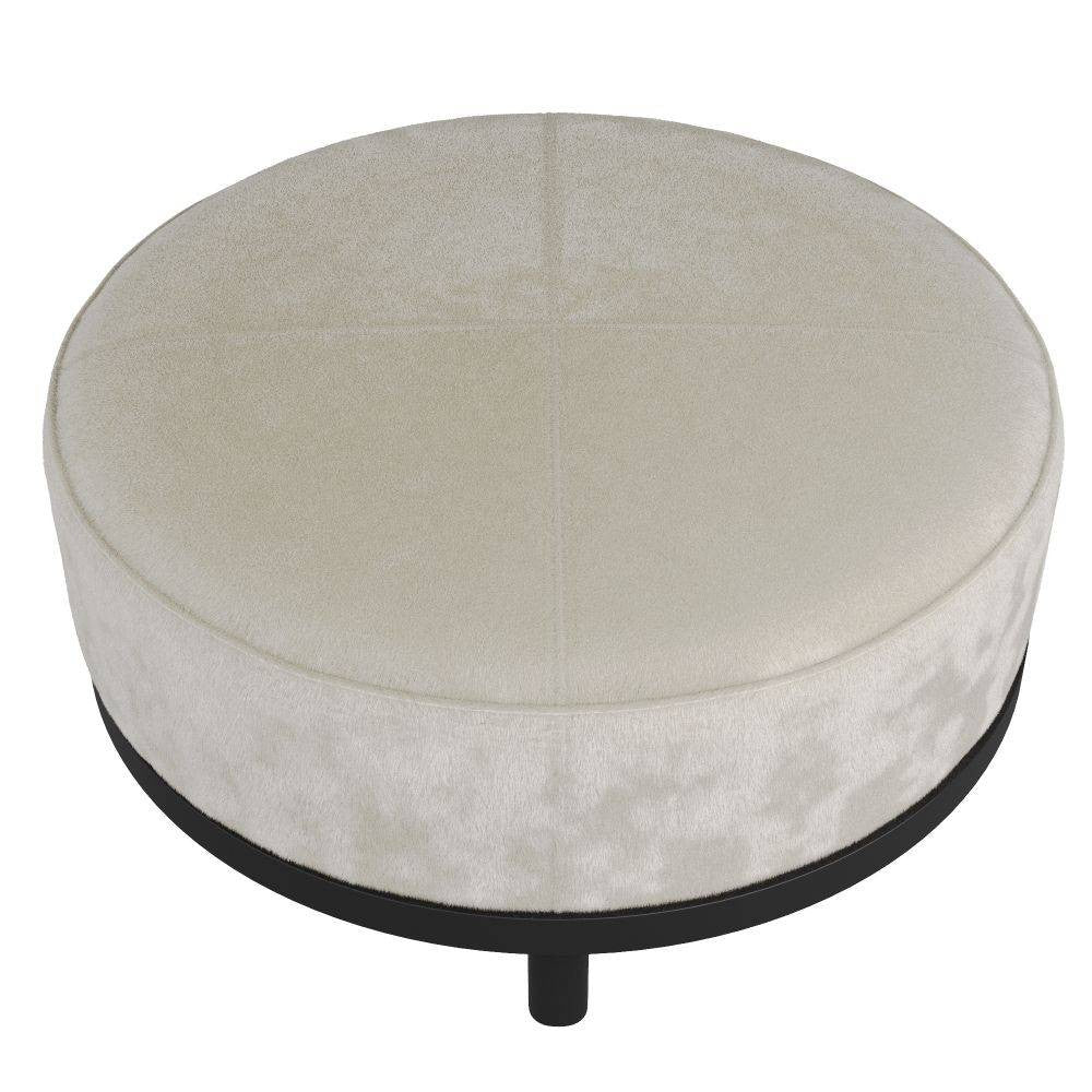 Arteriors - FOI10 - Ottoman - Aurora - Cheveux blancs sur peau