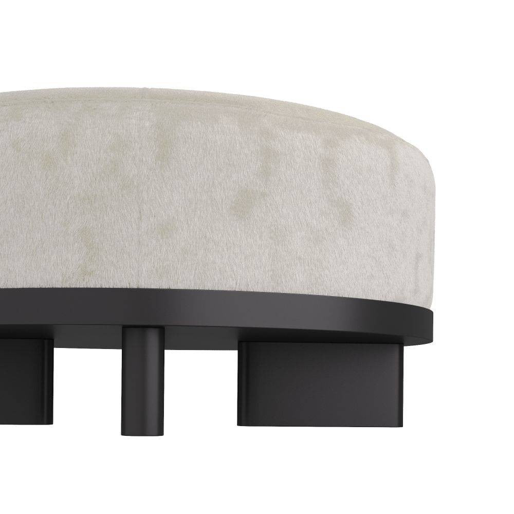 Arteriors - FOI10 - Ottoman - Aurora - Cheveux blancs sur peau