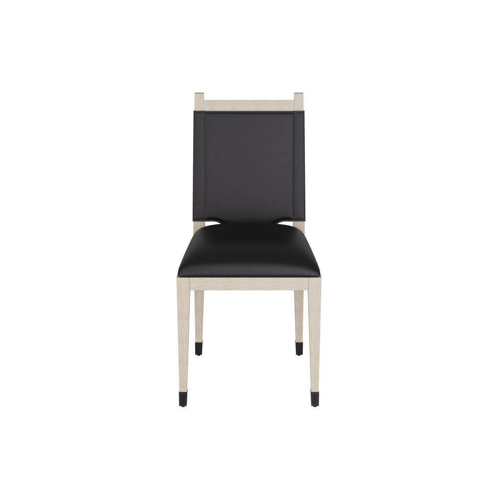 Arteriors - FRI08 - Dining Chair - Burdock - Graphite Leather