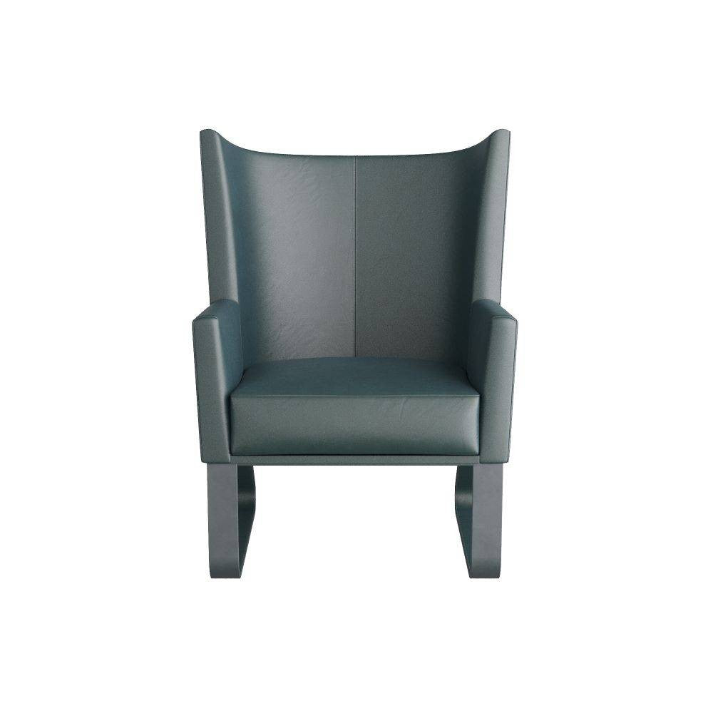 Arteriors - FRI09 - Chaise - Bleuback - Cuir Storm