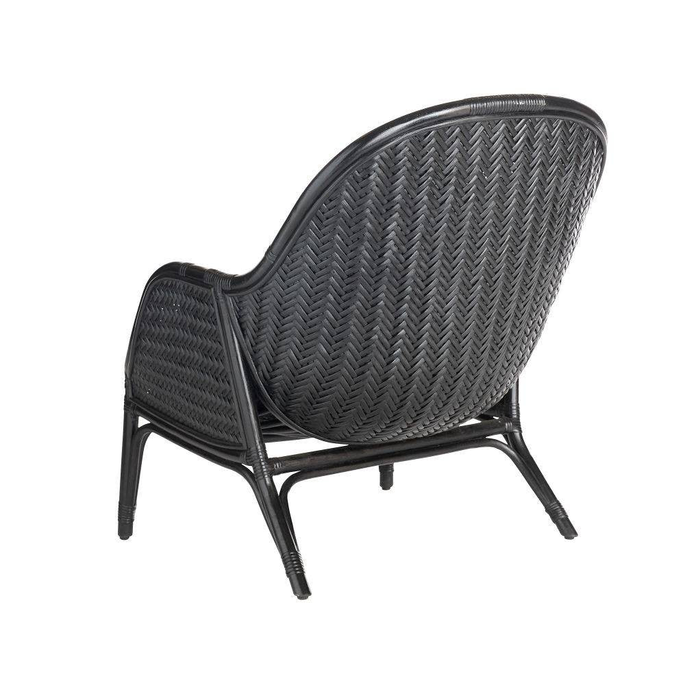 Arteriors - FRS07 - Fauteuil Lounge - Bonnie - Cuir Vegan Noir