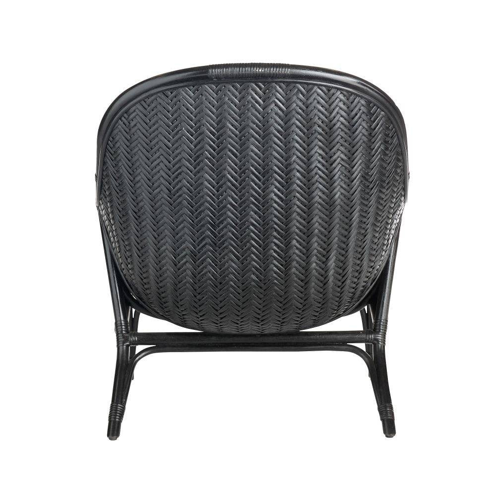 Arteriors - FRS07 - Fauteuil Lounge - Bonnie - Cuir Vegan Noir