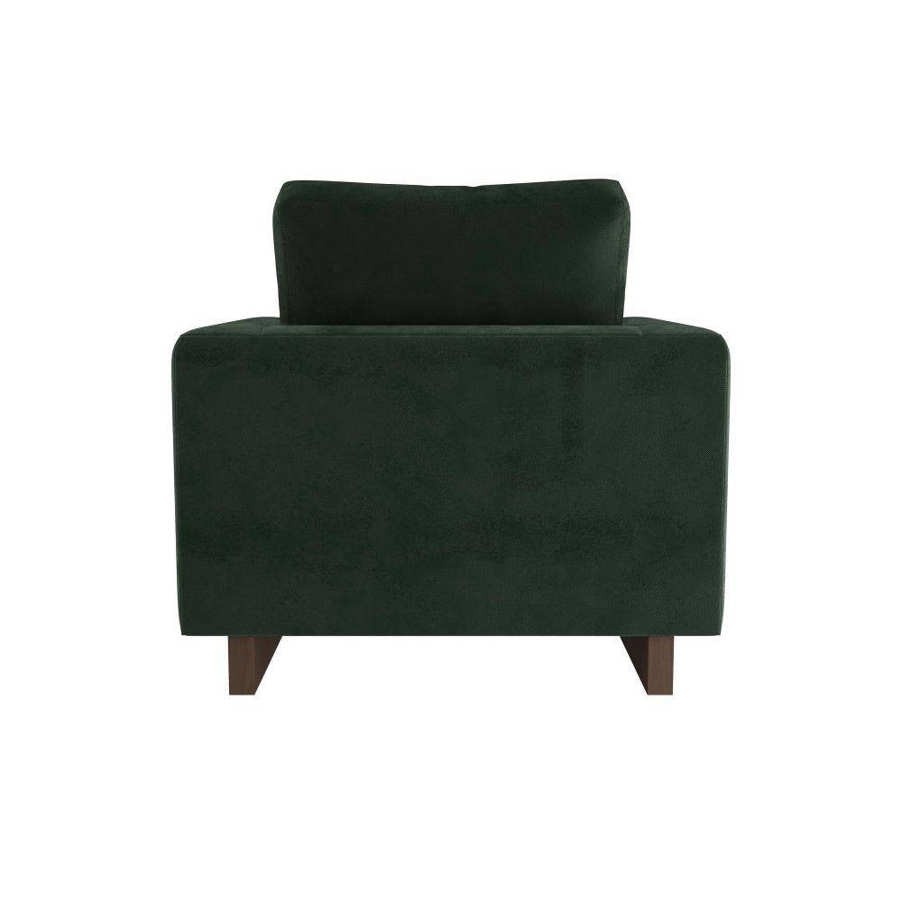 Arteriors - FRU03 - Chaise - Lovell - Velours Forêt/Noyer Foncé