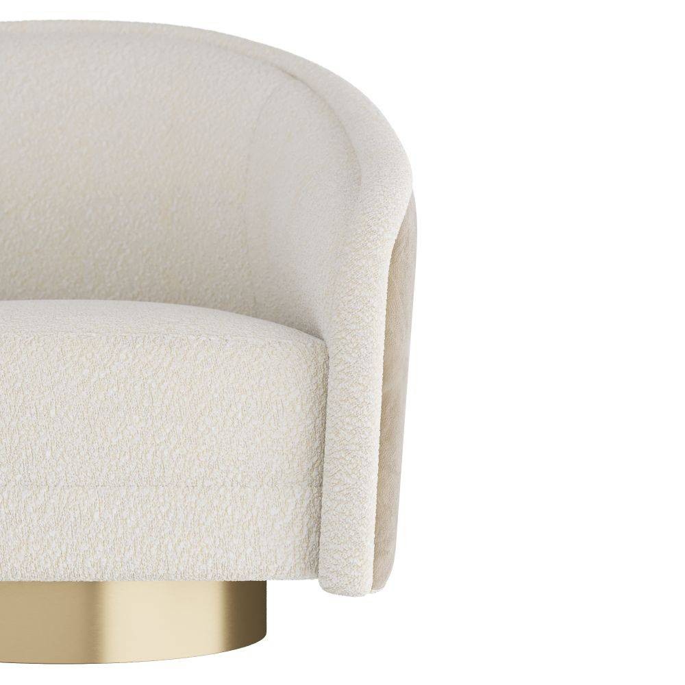 Arteriors - FRU05 - Chaise - Aljona - Crème Sherpa
