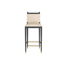 Arteriors - FSI07 - Tabouret de bar - Bardane - Cuir ivoire