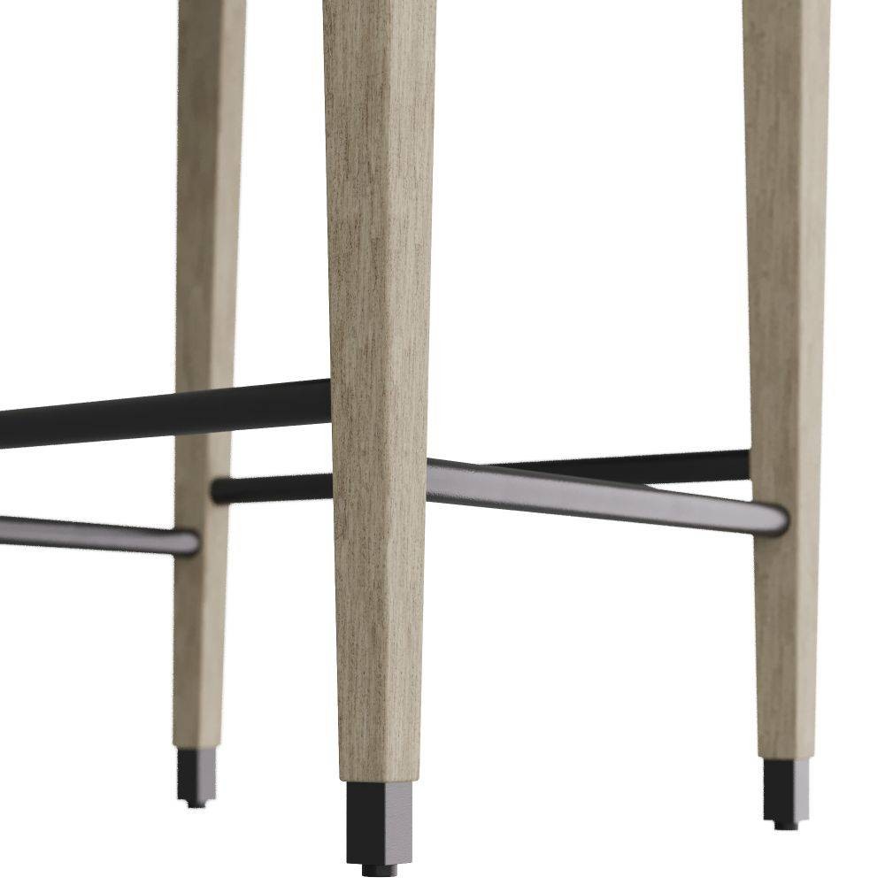 Arteriors - FSI08 - Bar Stool - Burdock - Ebony Leather