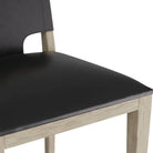 Arteriors - FSI08 - Tabouret de bar - Bardane - Cuir ébène