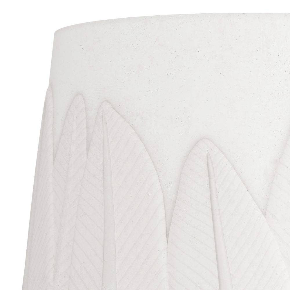 Arteriors - GKATC01 - Centre de table - Plume - Ivoire, Pierre de rivière