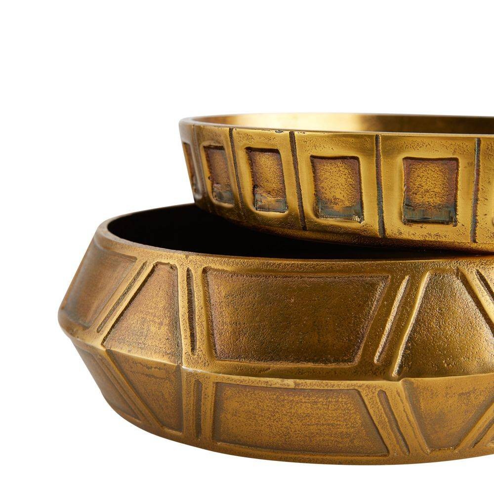 Arteriors - GKAYI01 - Centre de table, lot de 2 - Millenia - Laiton antique