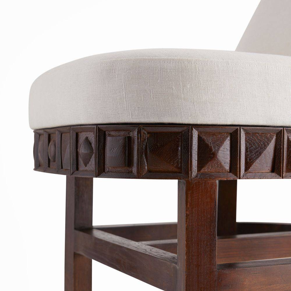 Arteriors - GKFRI01 - Chaise - Vargueno - Umber, Bois de manguier