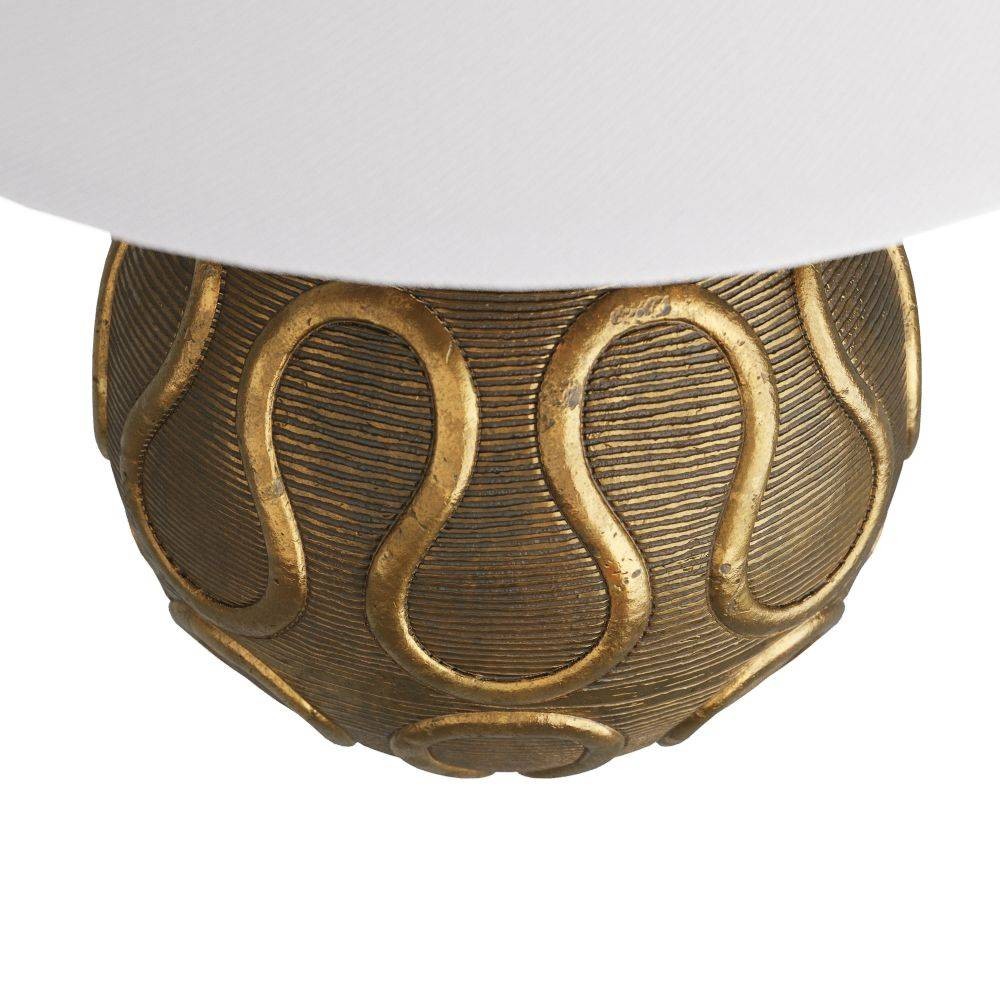 Artères antérieures - GKPTI01-671 - Lampe de table - Serpiente - Laiton vintage, aluminium moulé
