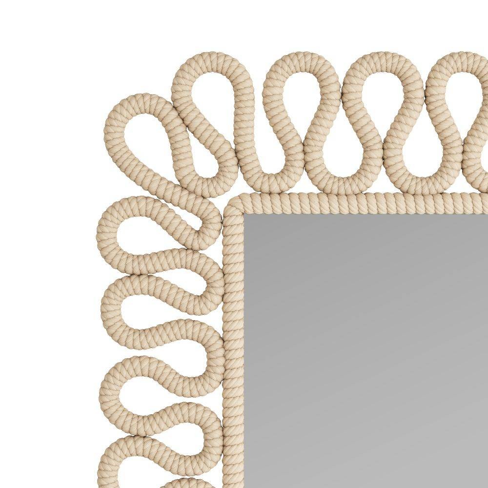 Arteriors - GKWMS01 - Miroir - Caracol - Ivoire, Corde en coton