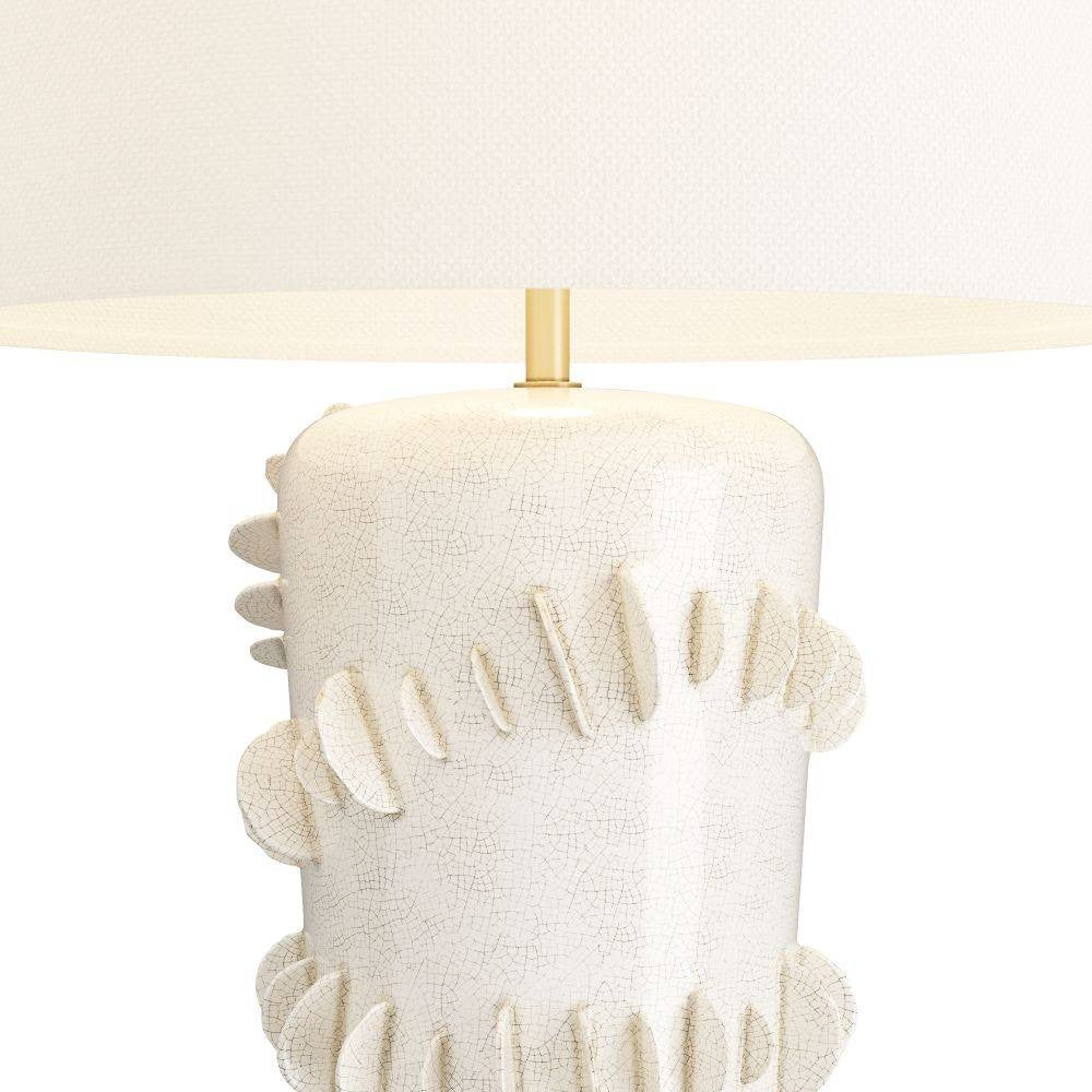 Artérielles - PTC11-SH021 - Lampe de table - Beatrix - Céramique Ivoire Craquant