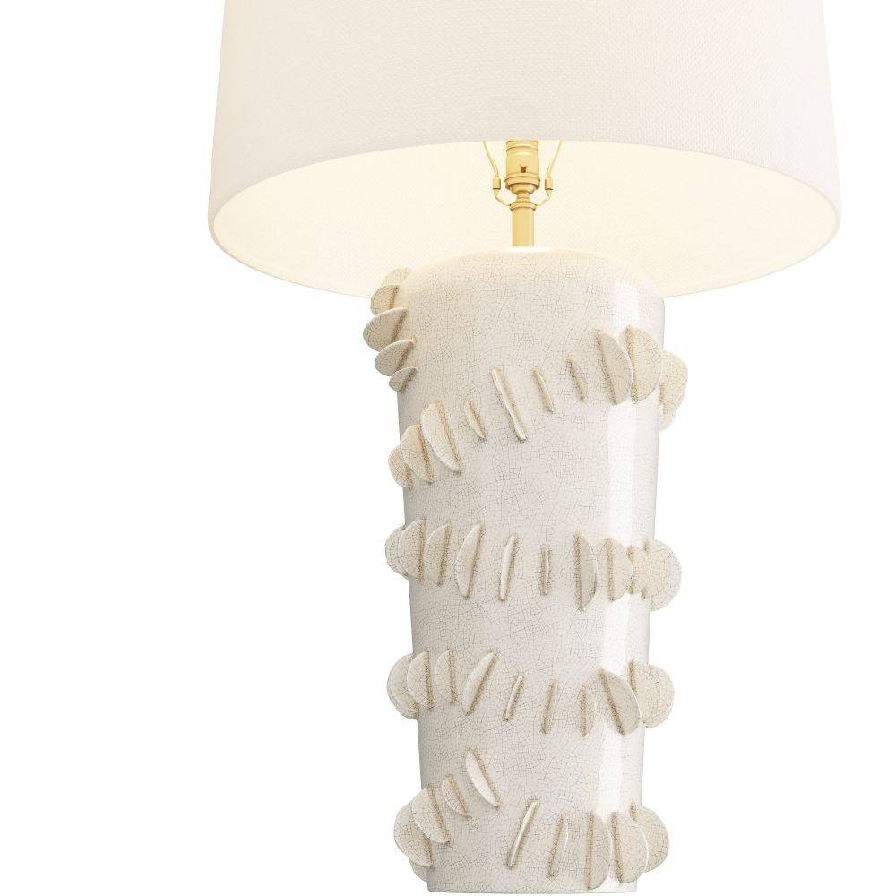 Artérielles - PTC11-SH021 - Lampe de table - Beatrix - Céramique Ivoire Craquant
