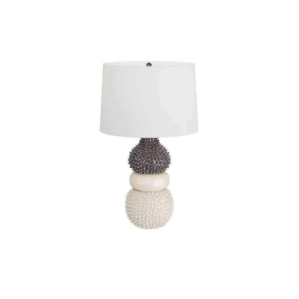 Artérielles - PTC13-SH024 - Lampe de table Basilio - Céramique Ivoire Craquant.