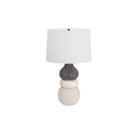 Artérielles - PTC13-SH024 - Lampe de table Basilio - Céramique Ivoire Craquant.