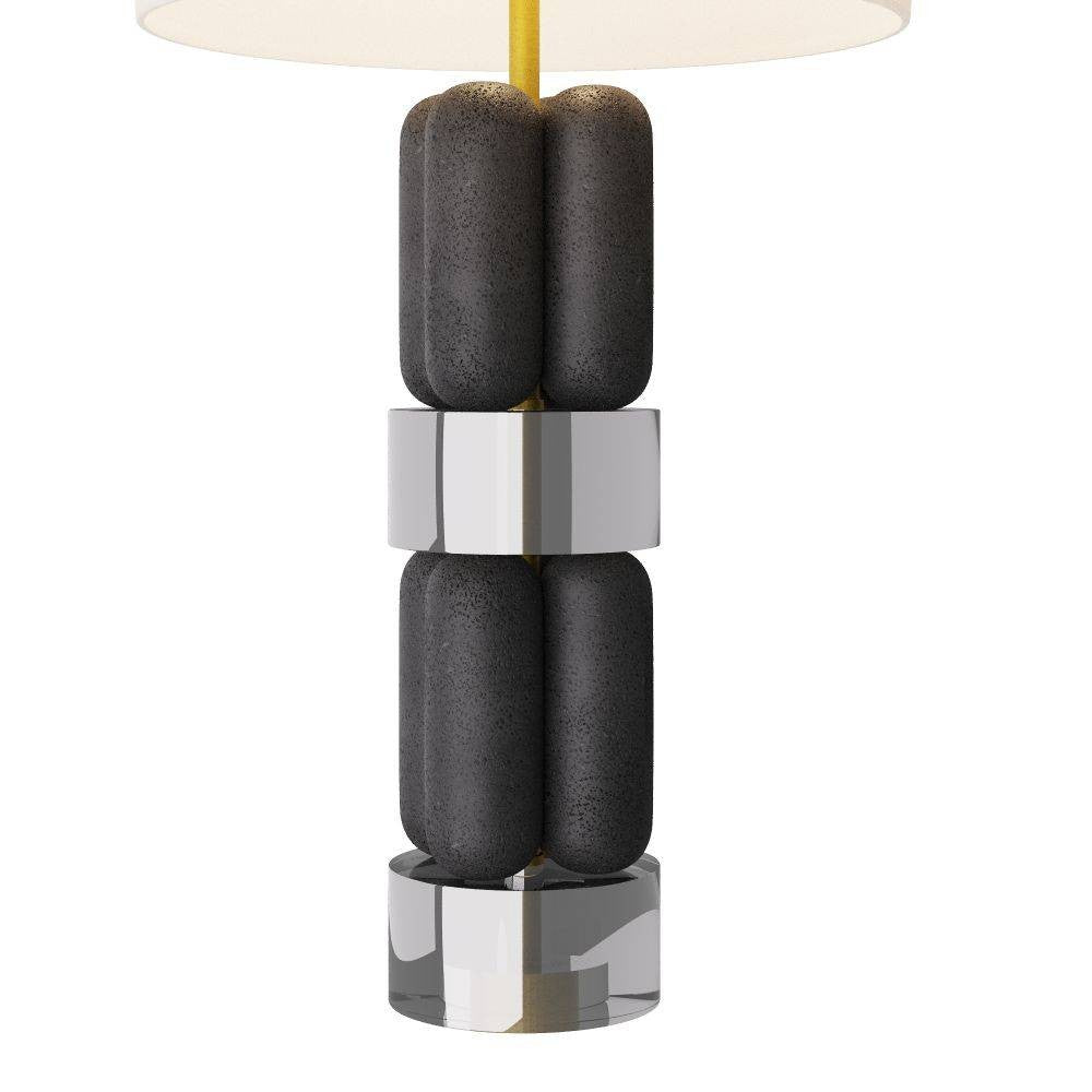 Artérielles - PTC16-SH022 - Lampe de table - Bronson - Charbon, Ricestone