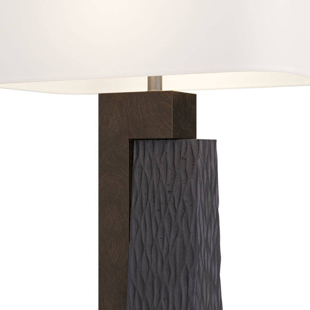 Artères antérieures - PTC17-429 - Lampe de table - Bois de bruyère - Charbon, Pierre de riz