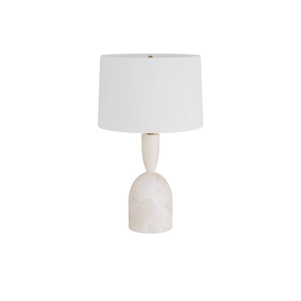 Artères antérieures - PTC24-252 - Lampe de table - Brighton - Blanc, Albâtre