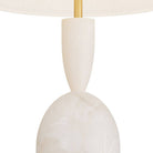 Artères antérieures - PTC24-252 - Lampe de table - Brighton - Blanc, Albâtre