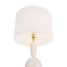 Artères antérieures - PTC24-252 - Lampe de table - Brighton - Blanc, Albâtre