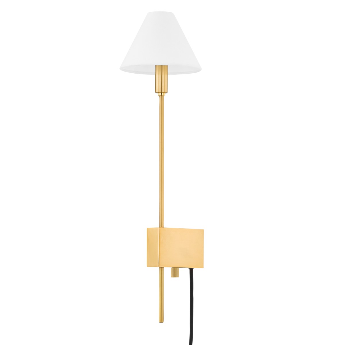 Hudson Valley - 5424-AGB - One Light Wall Sconce - Teaneck - Aged Brass
