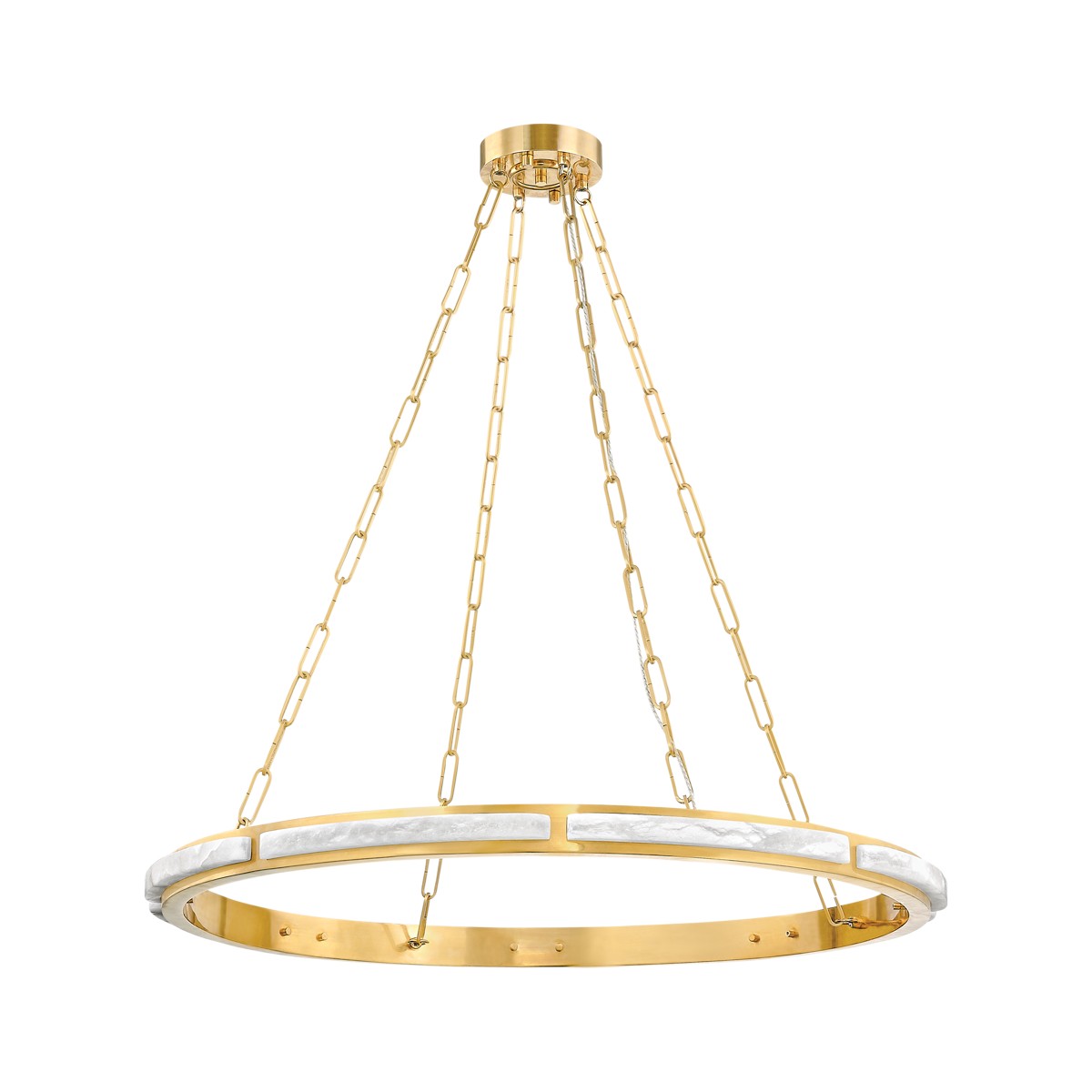 Hudson Valley - 8136-AGB - LED Chandelier - Wingate - Aged Brass