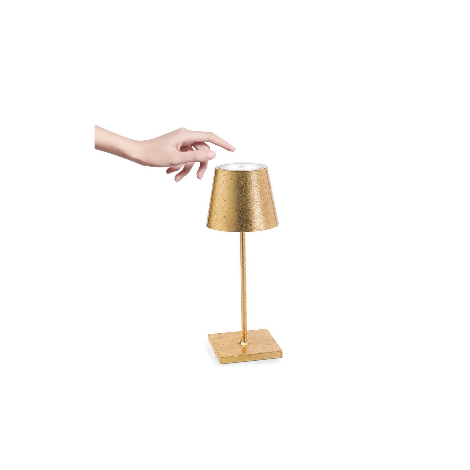 Zafferano - LD0320BFO - LED Table Lamp - Poldina Pro - Gold leaf