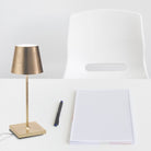 Zafferano - LD0320BFO - LED Table Lamp - Poldina Pro - Gold leaf