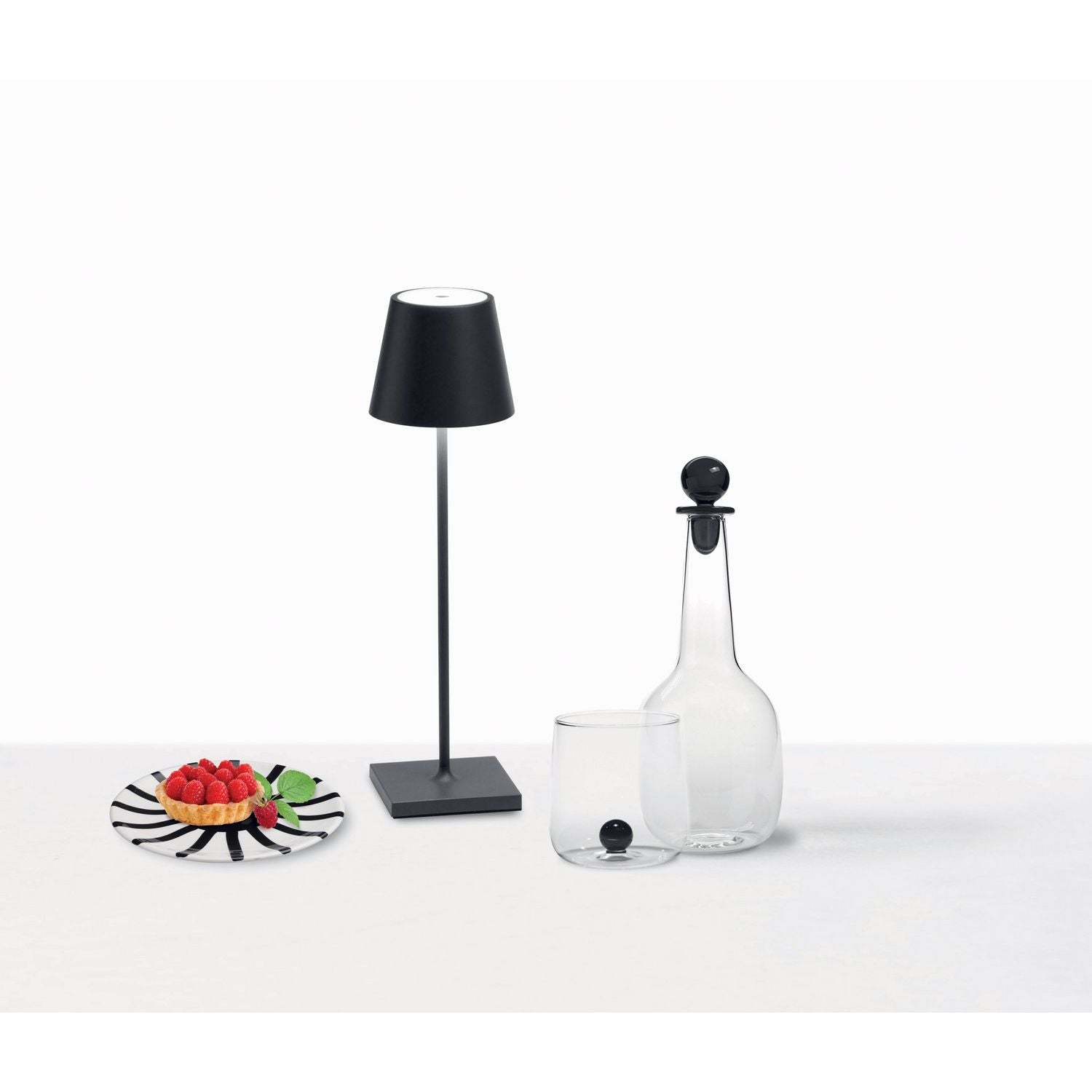 Zafferano - LD0340N4 - LED Table Lamp - Poldina Pro - Dark grey