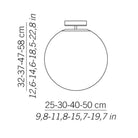 Zafferano - ZA-LL4201 - One Light Ceiling Mount - Sferis - White