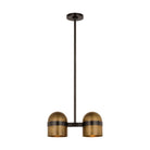 Visual Comfort Modern - AKPD33827BDZ/BWB - LED Pendant - Octavia - Blackened Bronze/Bright Worn Brass