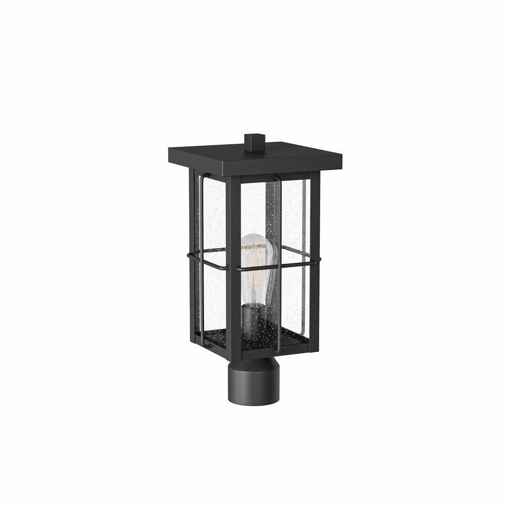 Lighting One E - V1-29801MB - LED Post Mount or Pier Top Lantern - Fisher - Museum Black